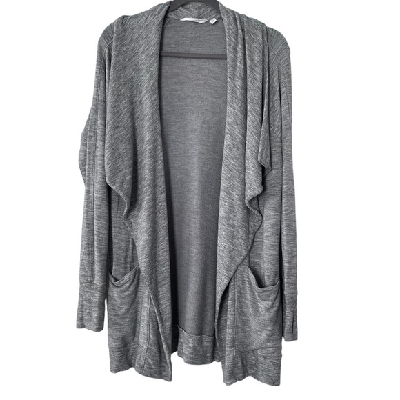 Athleta Modal Blend Studio Wrap in Gray size Medium - Picture 4 of 12